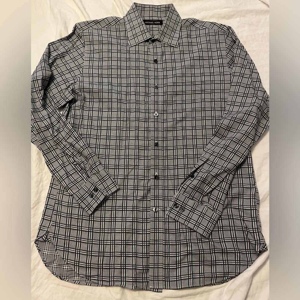 MICHAEL KORS Men’s LongSleeve Button down Sz 15 1/2 : 32/33 Only worn once